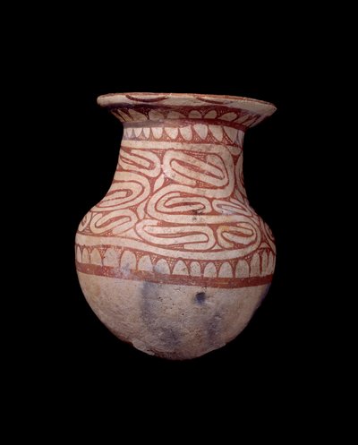 Civilisation Ban Chieng : vase peint. 650 av. J.-C. De Thaïlande. Paris, Musée Guimet, Musée national des Arts asiatiques - School Thai