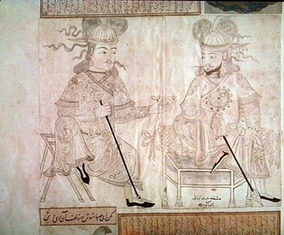 Deux hommes en conversation, de l