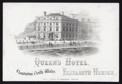 Carte de visite pour le Queen