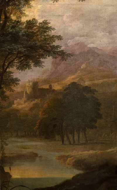 Paysage avec château au loin, 1725 - School of Jacques Rousseau