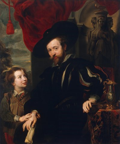 Portrait de Rubens avec son fils Albert (copie de l