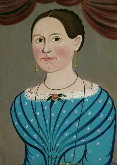 Femme en robe bleue, vers 1840 - School of William Matthew Prior