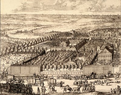 Quartier allemand Nemetskaya sloboda à Moscou partie gauche, 1705 - Schoonebeek