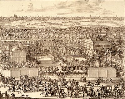 Quartier allemand Nemetskaya sloboda à Moscou, partie droite, 1705 - Schoonebeek