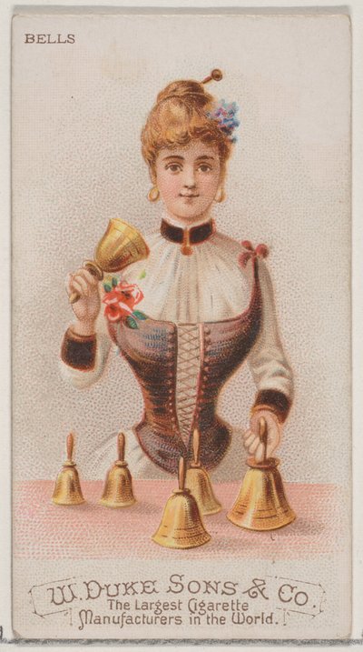 Cloches, de la série Instruments de musique N82 pour les cigarettes de marque Duke - Schumacher and Ettlinger