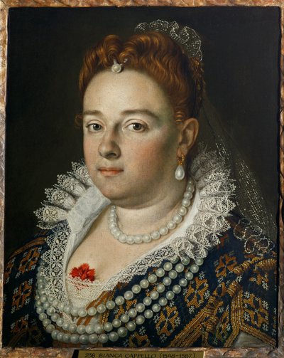Bianca Cappello, grande duchesse de Toscane - Scipione (1550-98) Pulzone