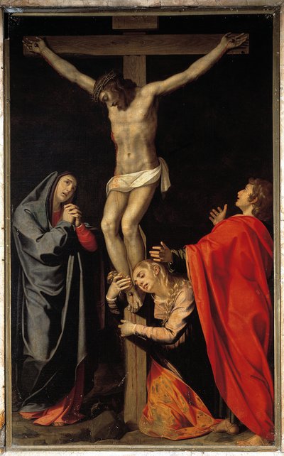 Crucifixion avec la Vierge, Sainte Marie-Madeleine, Saint Jean l