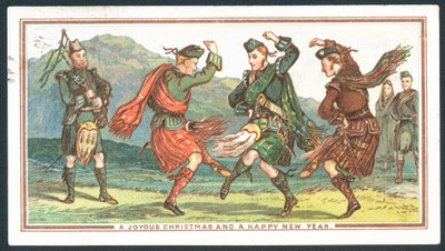 Carte de Noël écossaise - Scottish School