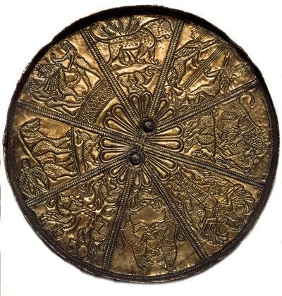 Miroir en argent recouvert d