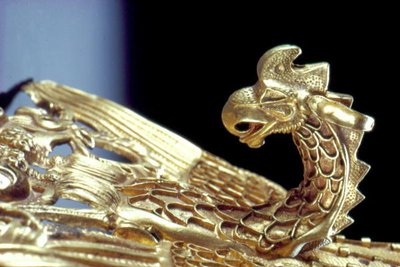 (détail) Bandeau avec un griffon tenant une chèvre - Scythian