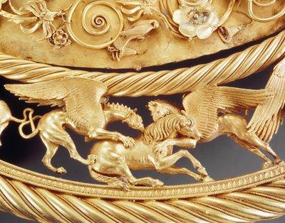 Griffons attaquant un cheval, détail d