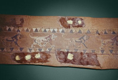 Bande de poitrine de cheval avec lions - Scythian