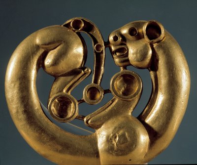 Art scythe (civilisation scythe) : plaque en or représentant une panthère. Sibérie, VIe siècle av. J.-C. Musée de l