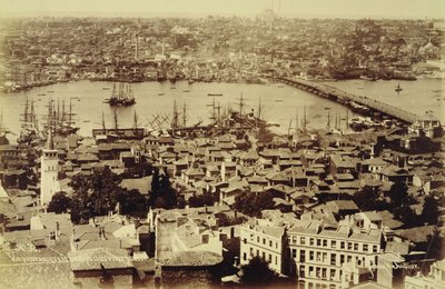 Panorama surplombant Istanbul et le Bosphore, vers 1890 - Sebah and Joaillier