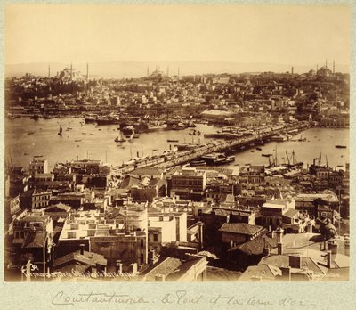Panorama surplombant Istanbul et le Bosphore, vers 1890 - Sebah and Joaillier
