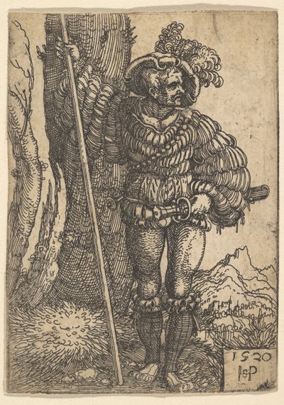 Un Lansquenet, 1520 - Sebald Beham