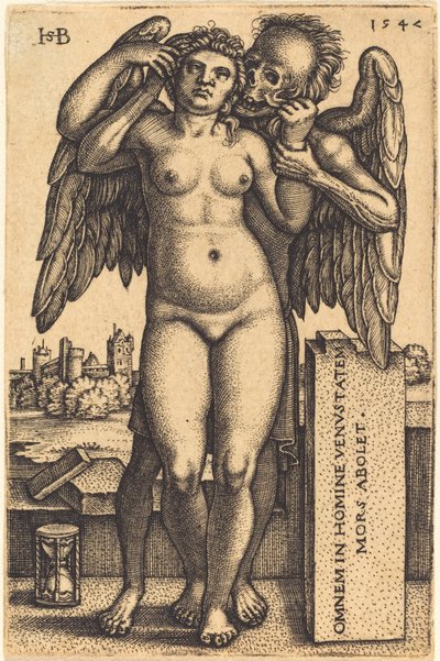 La Mort et la femme nue debout - Sebald Beham