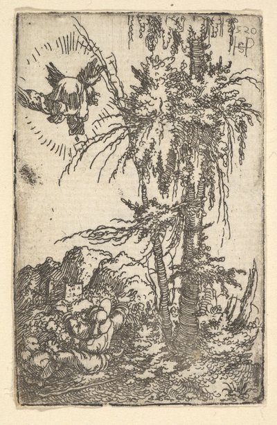 Joachim recevant la promesse de la naissance de la Vierge, 1520 - Sebald Beham