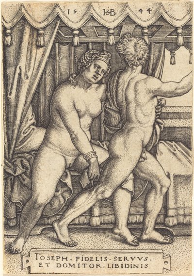 Joseph et la femme de Potiphar - Sebald Beham