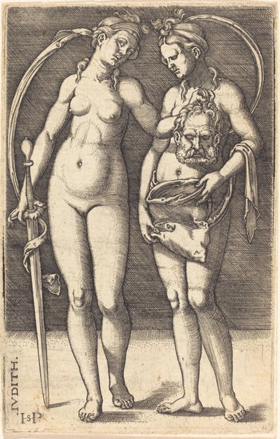 Judith et sa servante debout - Sebald Beham