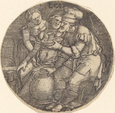 Loth et ses filles - Sebald Beham