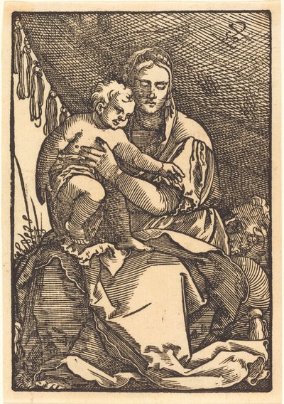 Madone et enfant sous un dais - Sebald Beham