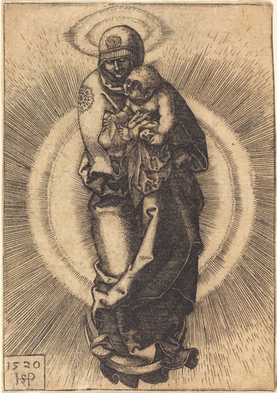 Madone sur le croissant de lune - Sebald Beham