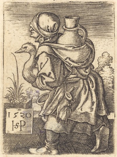 Paysanne allant au marché - Sebald Beham