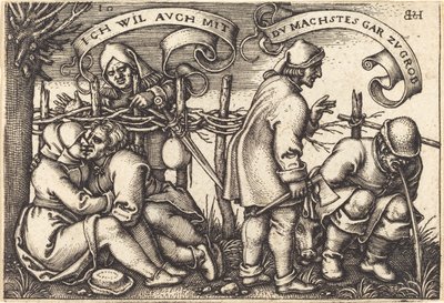 Paysans derrière la haie - Sebald Beham