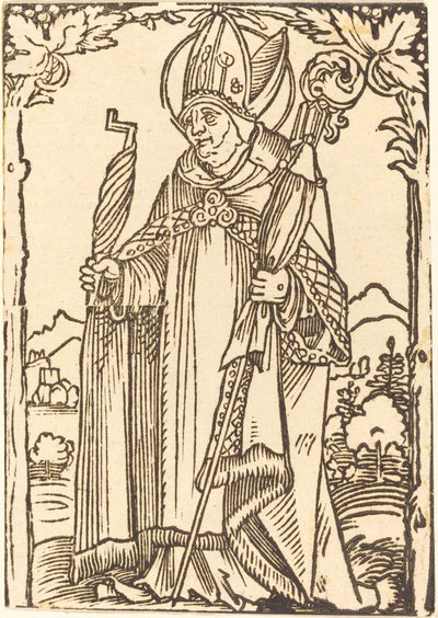 Saint Érasme en évêque - Sebald Beham