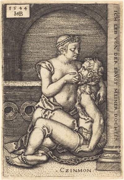 Simon et sa Fille (Cimon et Pero) - Sebald Beham