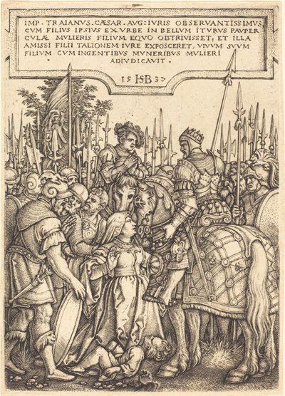 Le jugement de Trajan - Sebald Beham