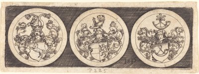 Trois médailles avec armoiries - Sebald Beham