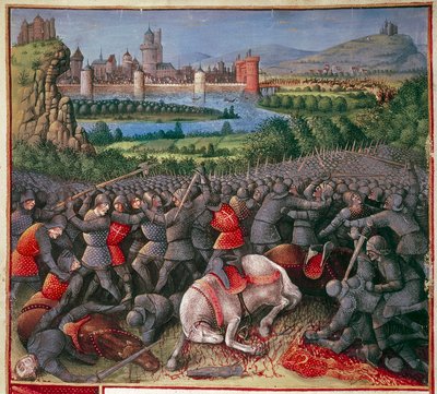 Bataille pendant la Première Croisade, Croisade populaire, 1096-1099, vers 1490 - Sebastian Marmoret