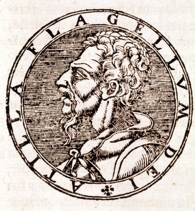 Attila - dans « Cosmographia » de Sebastiano Munster - Sebastian Munster