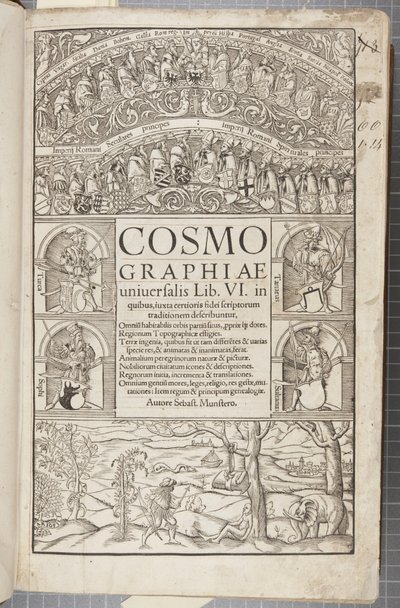 Page de titre de Cosmographia, 1544 - Sebastian Munster