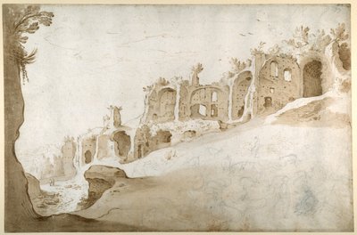 Ruines sur le Palatin : la Domus Augustanus et le palais de Septime Sévère - Sebastian Vrancx