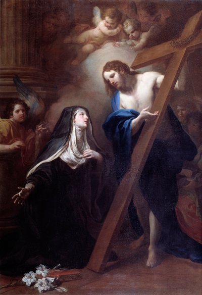 Jésus apparaît à sainte Claire de Montefalco - Sebastiano Conca