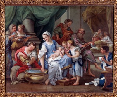La Naissance de Saint Jean-Baptiste Peinture de Sebastiano Conca (1680-1764) 18ème siècle Museo dell