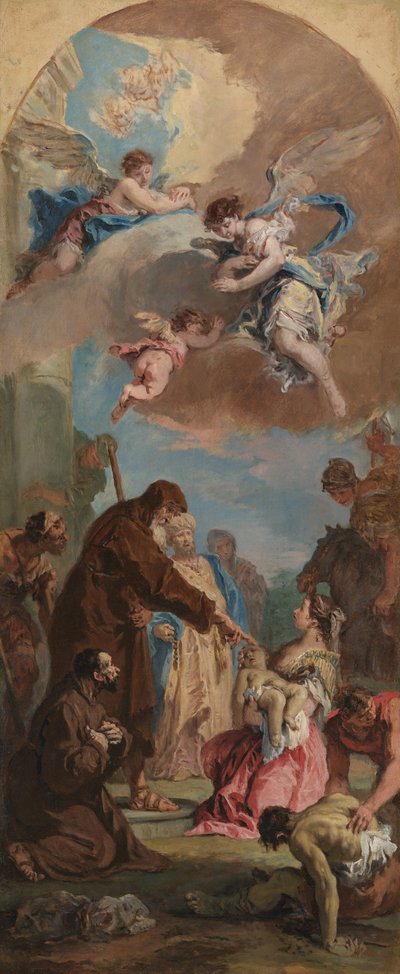 Un miracle de Saint François de Paule - Sebastiano Ricci