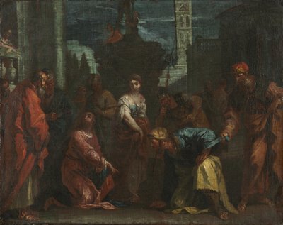 Le Christ et la femme adultère, milieu des années 1700 - Sebastiano Ricci