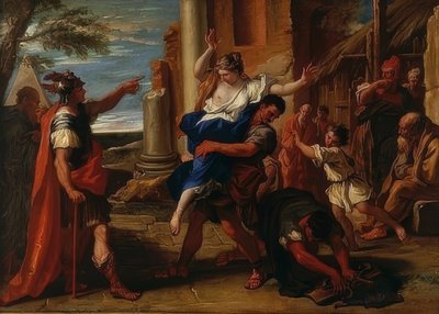 Le rapt de Dina. Vers 1700 - Sebastiano Ricci
