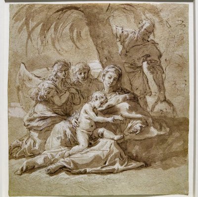 Repos pendant la fuite en Égypte - Sebastiano Ricci