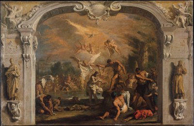 Le baptême du Christ, c.1713-14 - Sebastiano Ricci