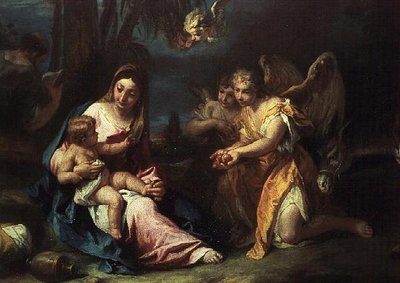Le repos pendant la fuite en Égypte - Sebastiano Ricci
