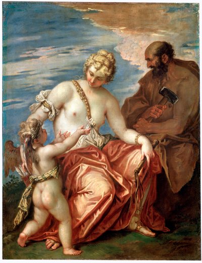 Vénus, Vulcain et Cupidon, années 1700 - Sebastiano Ricci