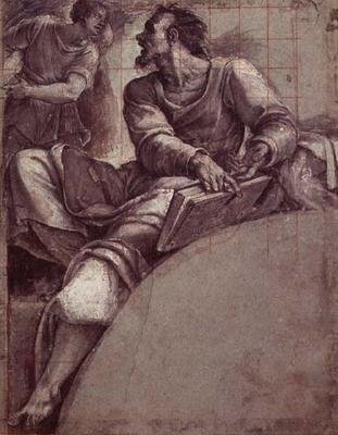 Un prophète adressé par un ange - Sebastiano del (c.1485 1547) Piombo