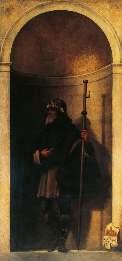 Saint Sinibald, décoration de la porte d