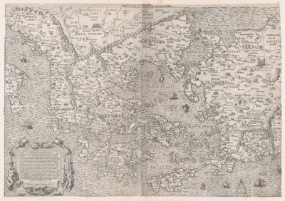 Speculum Romanae Magnificentiae : Carte de la Grèce, milieu du 16e siècle - Sebastiano di Re