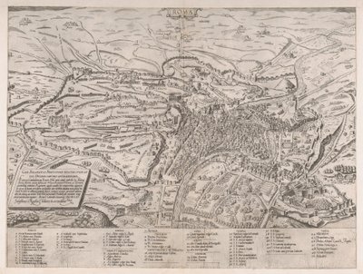 Speculum Romanae Magnificentiae : Vue de Rome depuis le Nord, 1561 - Sebastiano di Re
